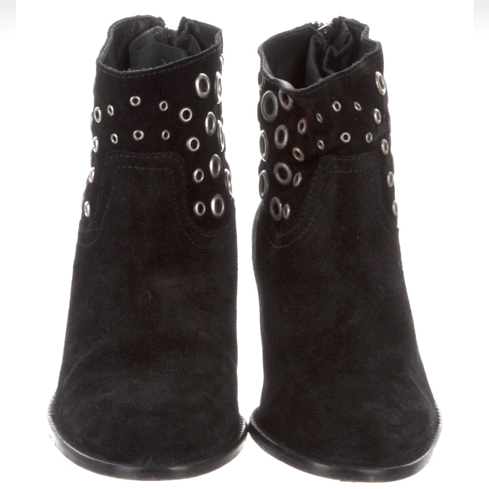 Zadig & Voltaire 100% leather black Boots with silver metal studs EUR size 36